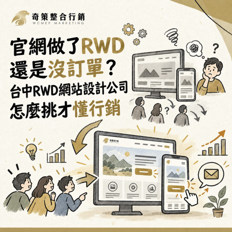 官網做了RWD還是沒訂單？台中RWD網站設計公司怎麼挑才懂行銷
