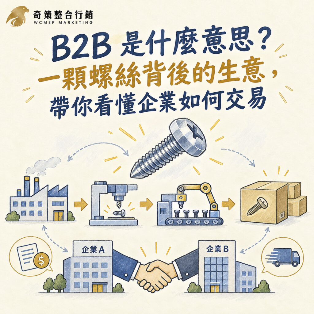 B2B 是什麼意思？一顆螺絲背後的生意，帶你看懂企業如何交易