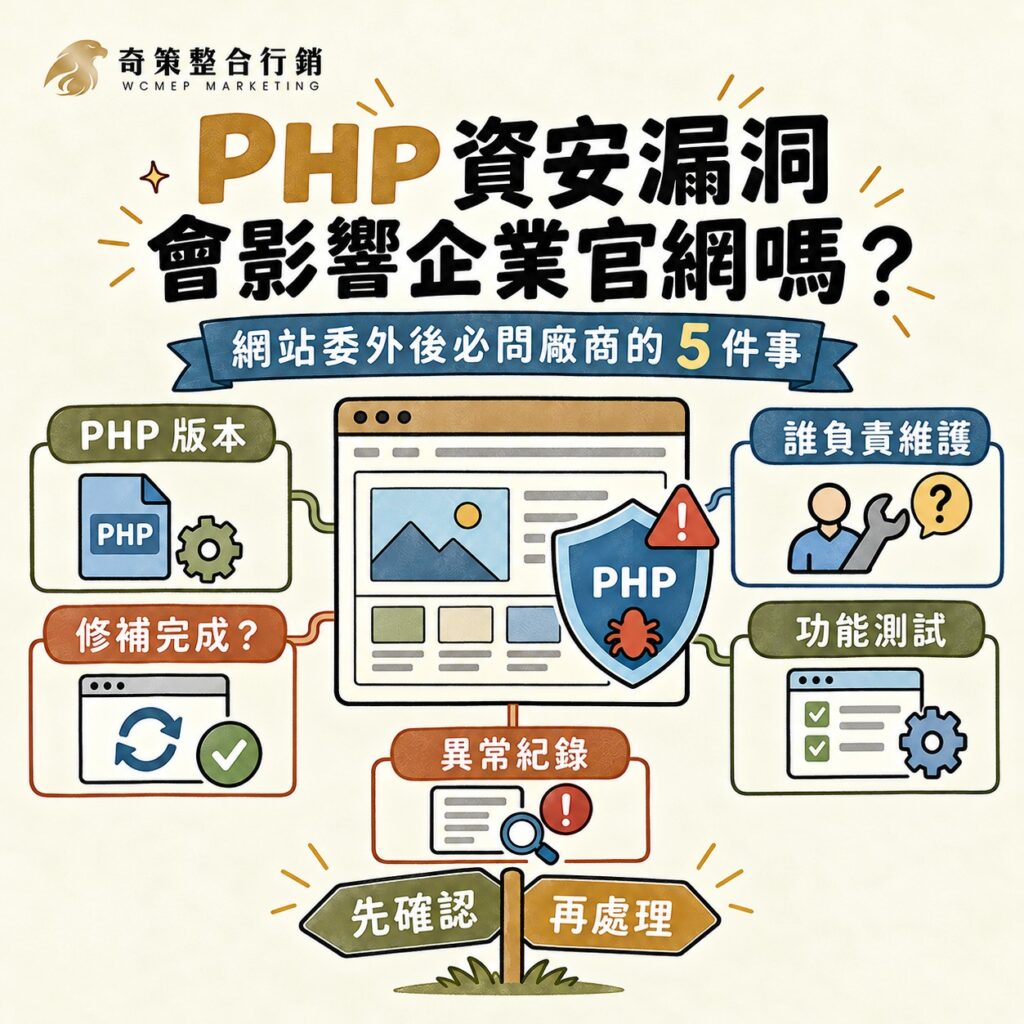 PHP 資安漏洞會影響企業官網嗎？網站委外後必問網站設計公司的 5 件事
